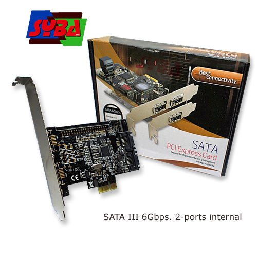 Syba PCI-Express SATA3 (6Gbps) Controller card with 2 ports RAID Syba PCI-Express SATA3 (6Gbps) Controller card with 2 ports RAID