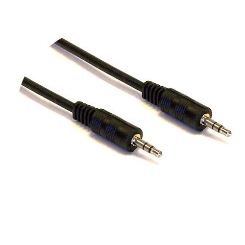 1 foot 3.5mm stereo audio cable male to male