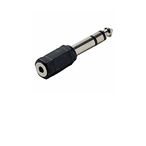 3.5mm stereo female to 1/4 inch (6.3mm) stereo male adapter
