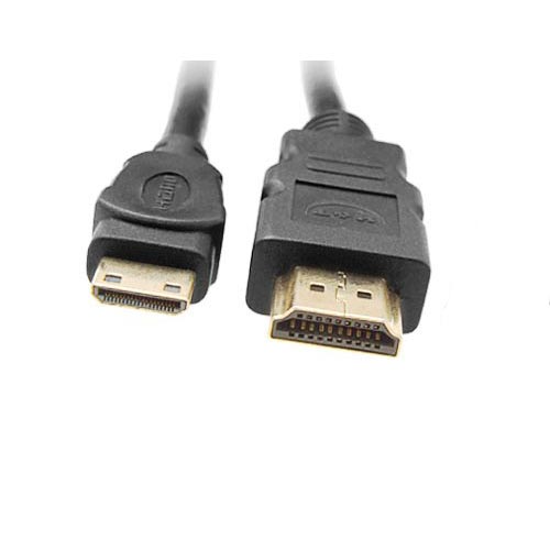 6' Mini HDMI to HDMI A Male/Male cable with Ferrites