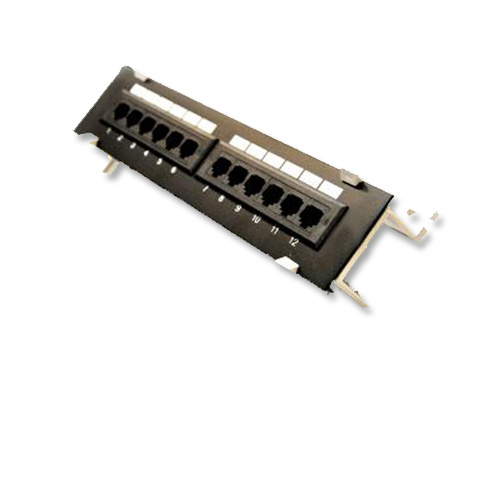 12 Ports Cat5e Patch Panel with Mounting Bracket 568A/B