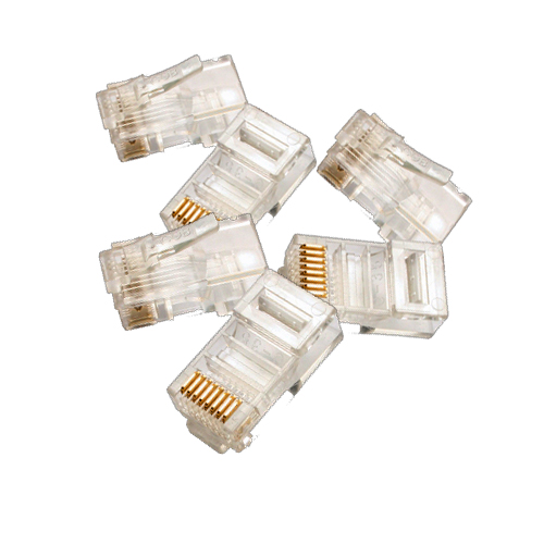 RJ45 Cat5e Modular jack for Round Solid cable