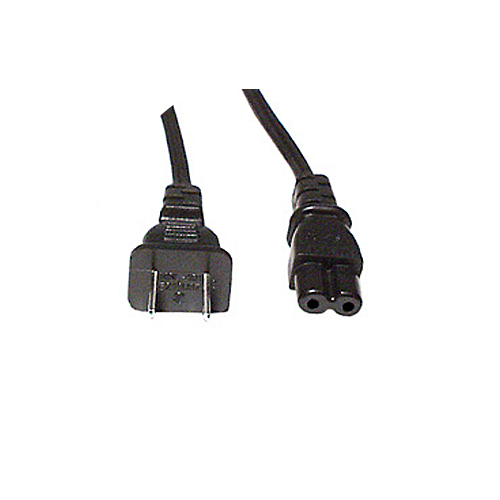 6 foot AC power cord NEMA 1-15P to IEC-C7 (2-prong) - 18AWG - Click Image to Close