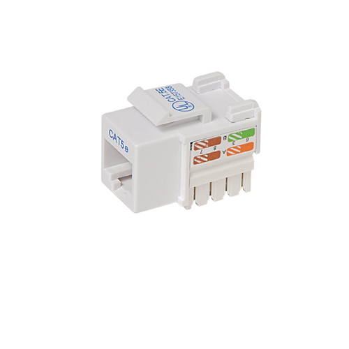 RJ45 Cat5e 110 style Punch Down Keystone Jack White - Click Image to Close