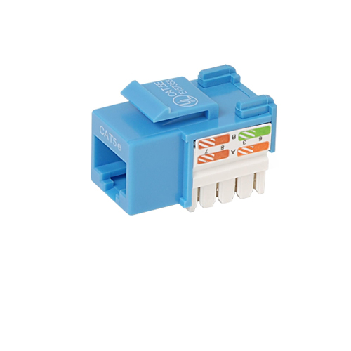 RJ45 Cat5e 110 style Punch Down Keystone Jack Blue - Click Image to Close