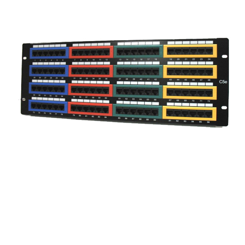 96 Port Cat5e Patch Panel 568A/B 4U Rackmount