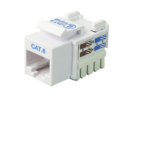 RJ45 Cat6 110 style Punch Down Keystone Jack White